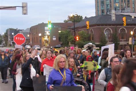 We also call upon the governments of the world to come together and send aid to help rebuild this amazing city and to help lebanon and it's economy get back on track. Women marched last night in downtown Barrie to Take Back the Night - Barrie News