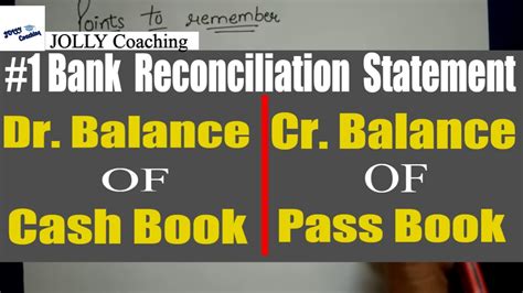 Bank reconciliation according to coach / to prepare bank reconciliation statement, under this approach, the balance as per cash book or as per passbook is the starting item. TRICK to solve BRS(Bank Reconciliation Statement) IN HINDI ...