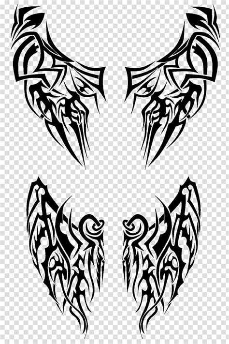 See more ideas about angel wings tattoo, wings tattoo, tattoos. Tribal wings :Dragon + Angel:, black wings tattoo ...