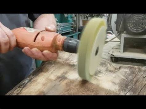 This wet cloth sanding technique. Sanding Live Edge Coffee Table With The Sanding Mop ...