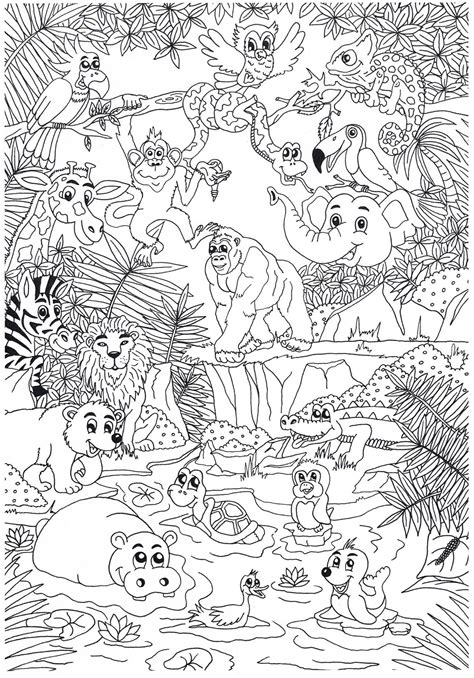 Free print out jungle wild animals lion coloring pages for kids got it! Pin by Melany Van Den Heever on Kleurplaten | Zoo coloring ...