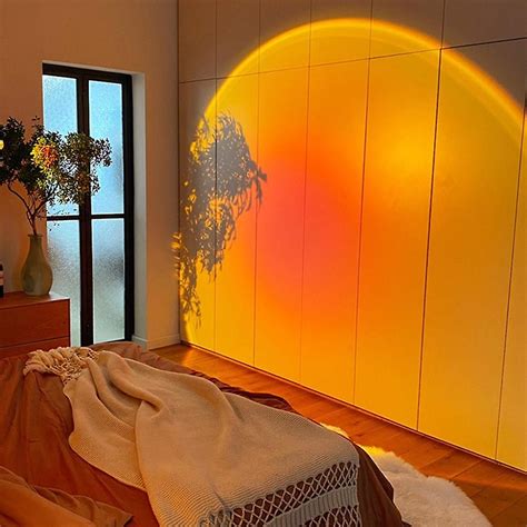 Indoor home decor sunset projector lamp rgb floor lamp rainbow light projection sunset floor lamp. Sunset Projector Lamp Rainbow Atmosphere Led Night Light ...