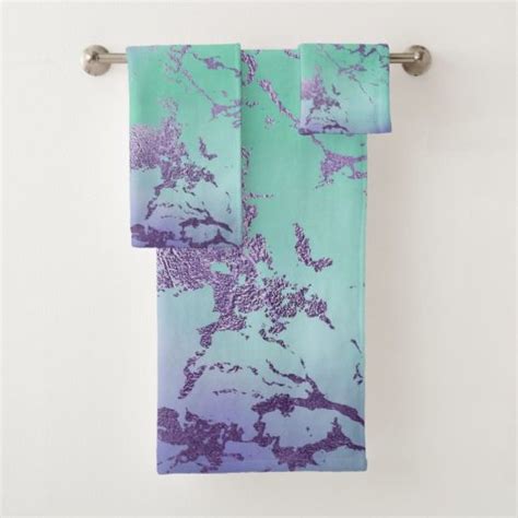 Avengers beach towel blue 70x140cm. Chic Bath | Marble Lavender Purple Turquoise Blue Bath ...