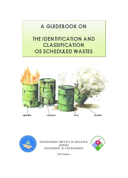 Scheduled waste shall be disposed, treated or recovered at prescribed premise only 11. (PDF) ENVIRONMENT INSTITUTE OF MALAYSIA (EiMAS) DEPARTMENT ...