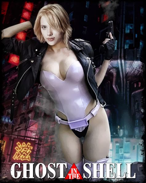 Scarlett johansson is curvy and petite with a face shaped like a full moon. Scarlett Johansson Ghost in the Shell by PZNS on DeviantArt