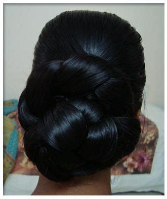 Love seeing this style come together so quickly, too! long thick hair bun | pure indian long hair silky bun ...