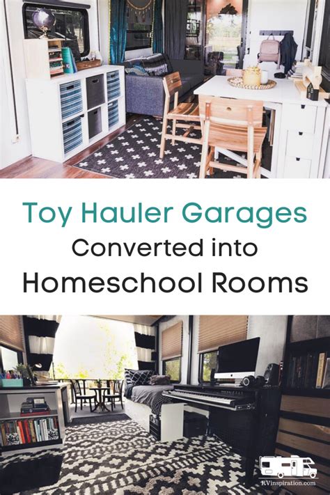 Toy haulers have another bedroom or dining area. Incredible Toy Hauler Garage Transformations | RV ...