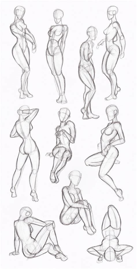 Black and white, pencil sketch, how to draw an eye, easy drawings step by step, diy tutorial. Female Body Shape Sketch at PaintingValley.com | Explore ...
