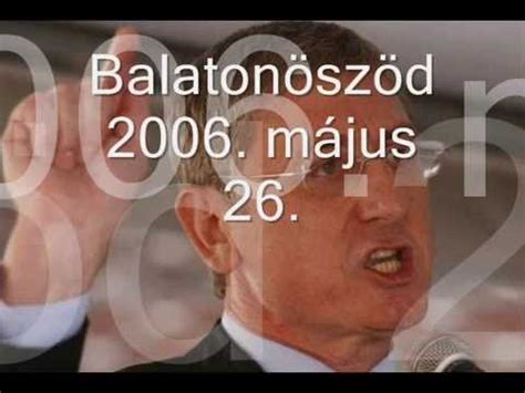 Gyurcsány byl znovu jmenován předsedou vlády po parlamentních volbách v roce 2006 , přičemž jeho koalice obsadila 210 z 386. Öszödi Gyurcsány Ferenc beszéd 2006. május 26. (TELJES ...