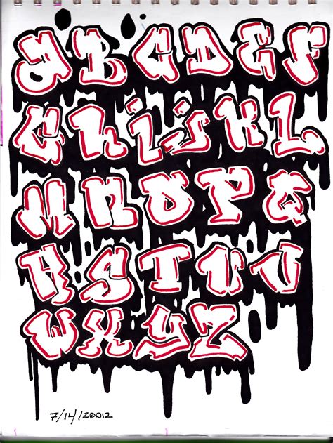 There are many free cool fonts out there, complex and different styles, and it can be difficult to choose a font for a project. 10 Different Graffiti Fonts Images - Graffiti Fonts Alphabet Letters, Alphabet Different ...