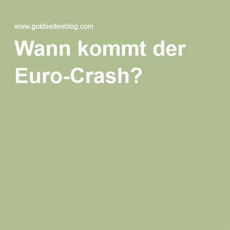 Letztendlich läuft es halt auf die frage raus, ob man bei einem spiel mitmachen würde wo man 1000 euro einzahlt, dann wird eine münze geworfen und man bekommt entweder nur 500 euro raus oder 3000. Wann kommt der Euro-Crash? | Der euro, Euro, Wanne