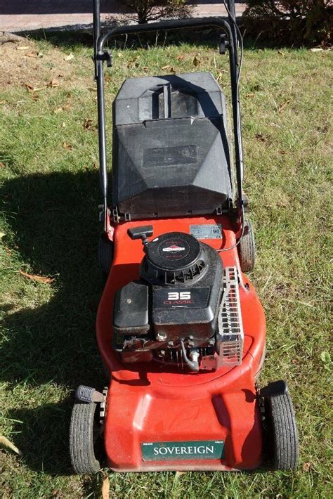 To answer this question, we after photo: Sovereign 35 Petrol Lawn Mower - good working order | in Eastbourne, East Sussex | Gumtree