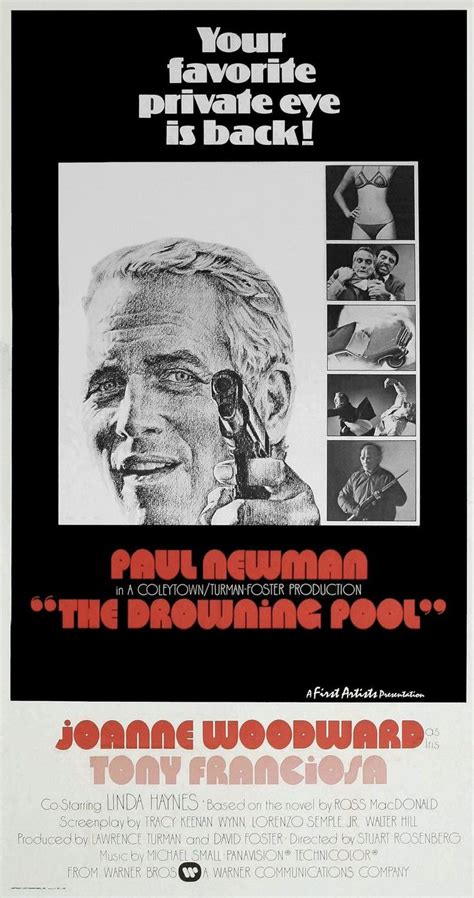 High resolution official theatrical movie poster (#1 of 5) for the drowning pool (1975). The Drowning Pool (1975) USA Warner Thriller. Paul Newman ...