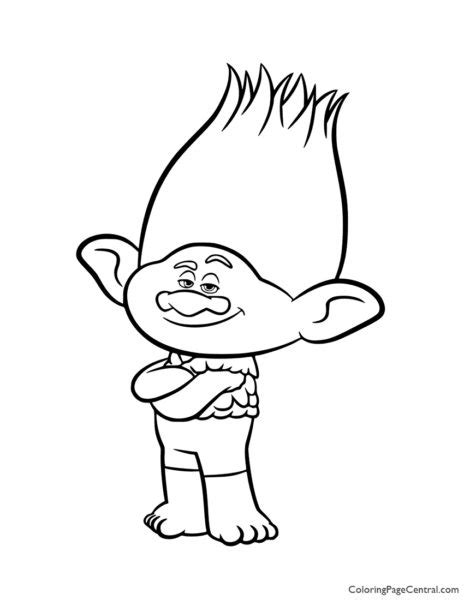 Printable trolls coloring page guy diamond. Trolls - Poppy and Guy Diamond Coloring Page | Coloring ...