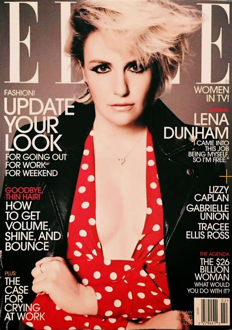 Toujours plus est son premier livre. Lena Dunham - Elle US Cover Magazine (February 2015 ...