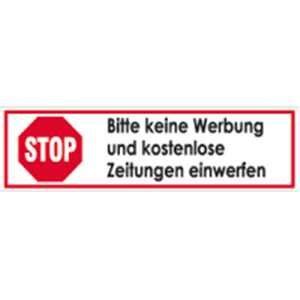 Preis ab 0,0700 eur/stck (netto) zzgl. Aufkleber STOP Bitte keine Werbung und kostenlose ...