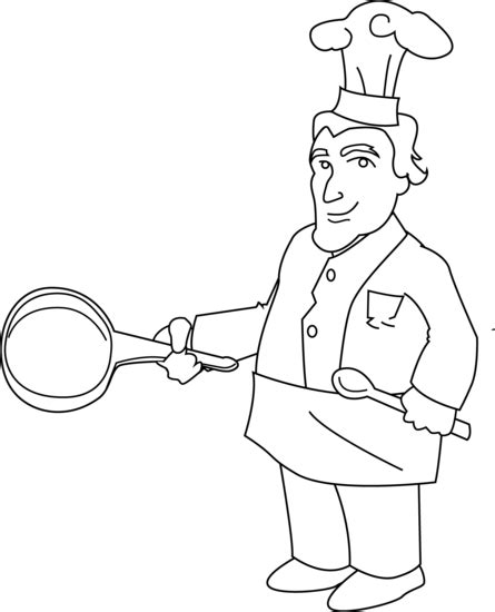 ✓ free for commercial use ✓ high quality images. Chef Coloring Page - Free Clip Art