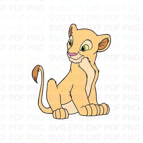 Nala The Lion King 1 Svg Dxf Eps Pdf Png Cricut Cutting | Etsy