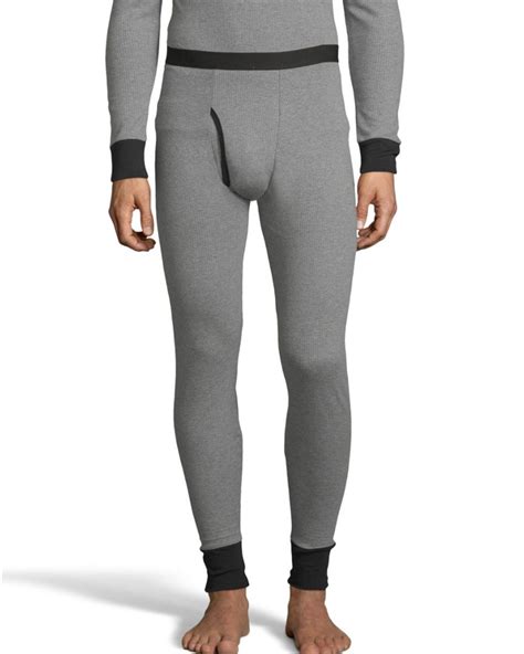 Package comes with 2 pants. Hanes 123302 Mens 2-color Fusion Knit Thermal Pant