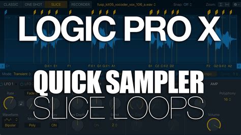 Free loops and samples for logic pro x. Logic Pro X - Quick Sampler Slice Mode // Slice and Chop ...