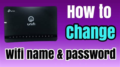 Take a look at it! HOW TO CHANGE WIFI NAME AND PASSWORD UNIFI ...