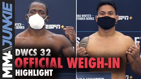 Jordan williams on upcoming gregory rodrigues matchup at dana white's contender series. Dana White's Contender Series 32 official weigh-in ...