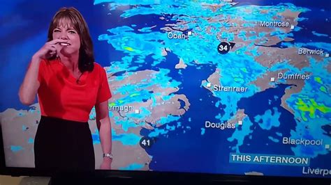 Louise lear, a bbc weather presenter, can't stop laughing at something the viewers are unaware of, but only she and simon mccoy know what it is. BBC Weather presenter Louise Lear can't stop laughing ...