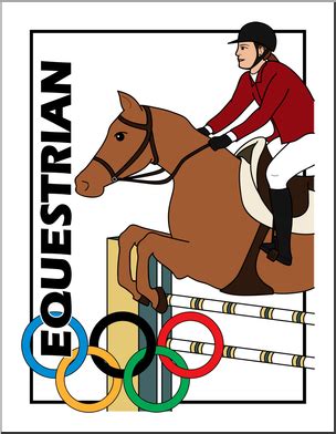 Tessa and scott embody what it means to be an olympian. Clip Art: Summer Olympics Event Illustrations: Equestrian ...