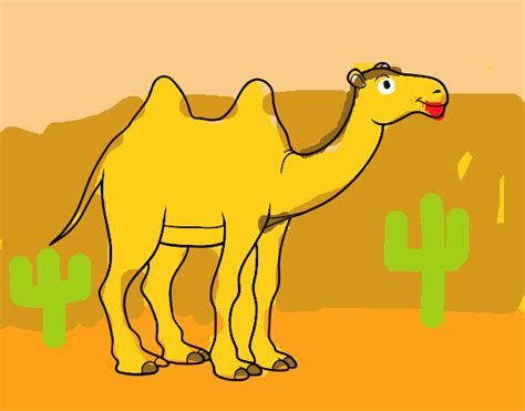 Papi, o camelo · xuxa. Desenho de Bactrian Camel pintado e colorido por Usuário ...