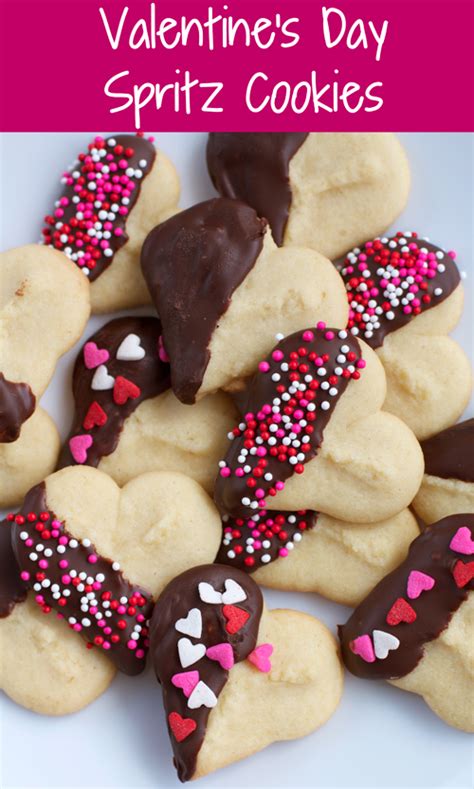 For a sweet finish, use purchased decorating icing to pipe the initials of your favorite valentines on individual cookies. What's Baking: Valentine's Day Spritz Cookies