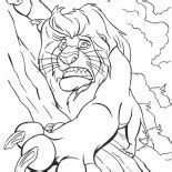 The lion and the mouse. Lion Roaring Coloring Page : Color Luna