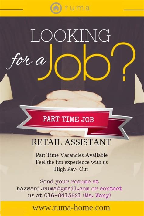 Start your new career right now! Part Time Job In Selangor For Student - Job Retro