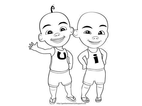 Sketsa gambar mewarnai kartun boboiboy halilintar terbaru via. Gambar Upin Ipin: Sketsa Gambar Kartun Upin Ipin