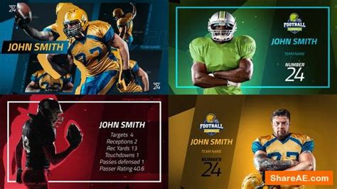 After effects version cc 2015, cc 2014, cc, cs6, cs5.5 sports zone broadcast pack, is a new sport broadcast template with a lot of broadcast elements and on air graphics. Videohive Sport Player Profiles Pack » free after effects ...