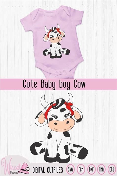 The most common baby cow svg material is cotton. baby girl cow for baby nursery, Heifer baby, farm animal ...