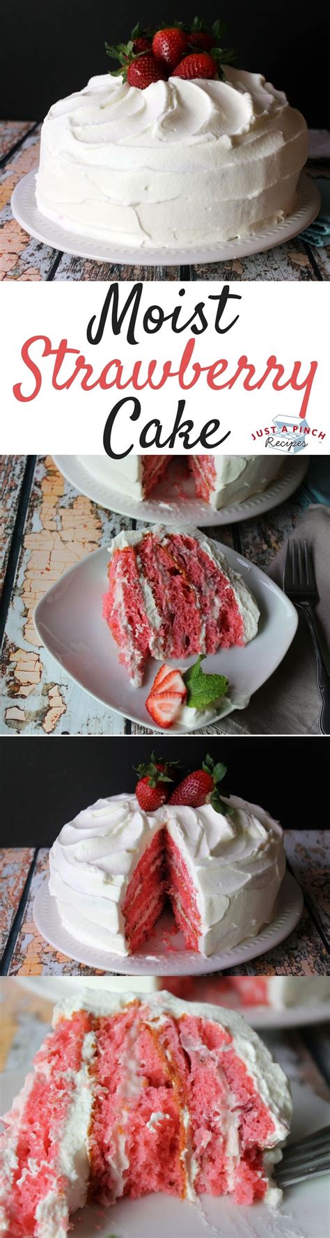 I love baking during springtime. Oh my gosh, this is the mother of all strawberry cakes. It ...