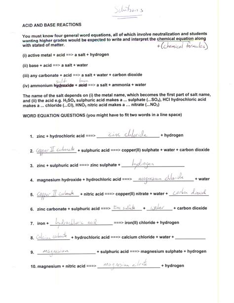 Students and parents can download free a collection of all study material issued by. Properties Of Acids And Bases Worksheet - worksheet