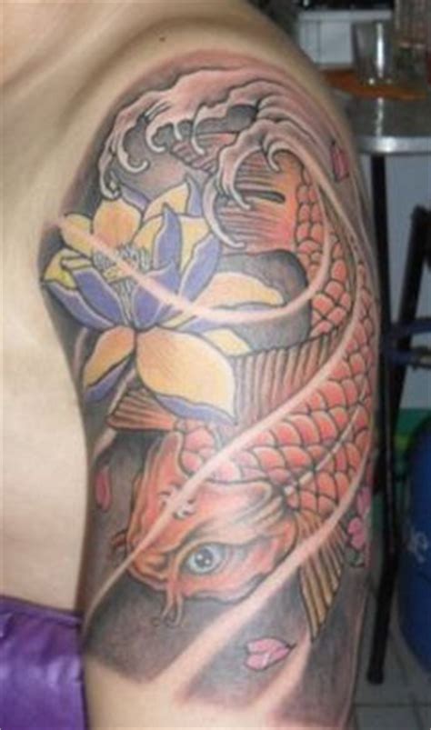 Lotus flower & koi fish tattoo meaning the lotus flower is a hardy flower that can withstand many different temperature climates and conditions. Koi Fish With Lotus Flower PicTattoo Design || Tattoo from ...