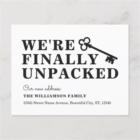 One important detail to consider, between the packing and the plans, is to remember to pick out a printed moving announcement that announces your new address. Create your own Announcement Postcard | Zazzle.com ...