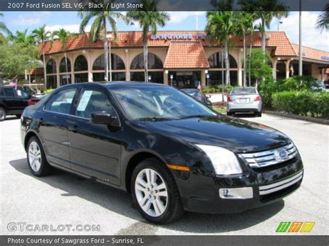 Interested in the 2007 ford fusion? Black - 2007 Ford Fusion SEL V6 - Light Stone Interior ...