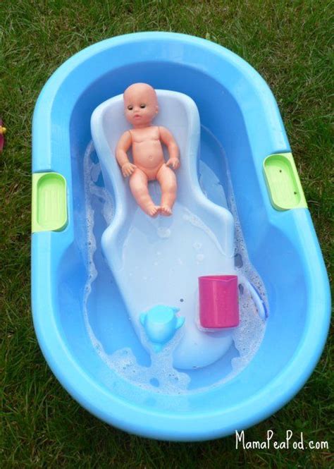 But it is also great fun, with bubble bath with nice smell baby bathing and watching is a serious thing that requires great care. {Bathing Dolls - Outdoor Water Play} | Water play for kids ...