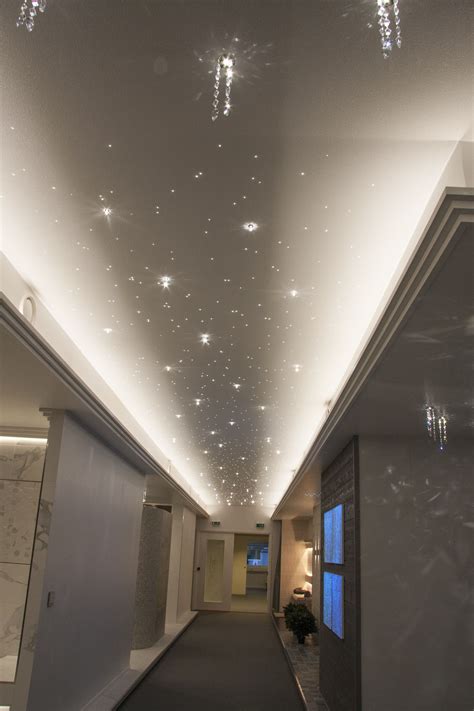 Some starlight ceiling construction photos, creating this starfield cinema, incredible color changing stars coverthe corridors, will do the final trim very soon. Cariitti Showrooms Starlight ceiling #cariitti # ...