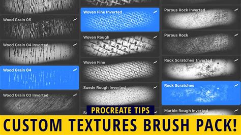 All the best custom brushes for procreate. PROCREATE 5 - Custom Textures Brush Pack Tutorial! - YouTube