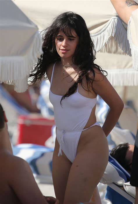 Acusan a camila cabello de plagiar a lorde y stargate. CAMILA CABELLO in Swimsuit at a Beach in Miami 07/29/2019 ...