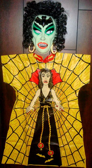 3/4 vinyl mask with hair attached. GOBLINHAUS - Vintage Halloween costumes and masks for sale ...