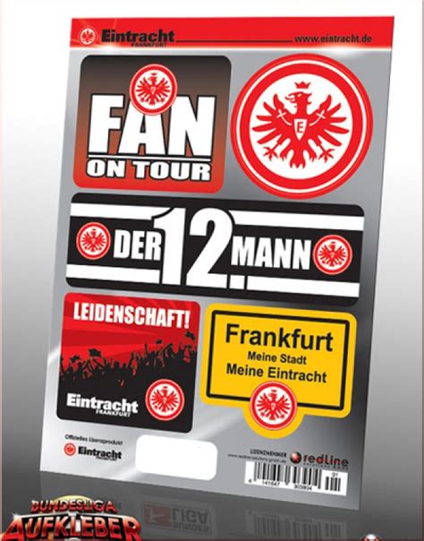 Eintracht frankfurt gilt als bekanntester sportverein in hessen und ist gründungsmitglied der bundesliga. Eintracht Frankfurt - Bundesliga Aufkleber für den ...