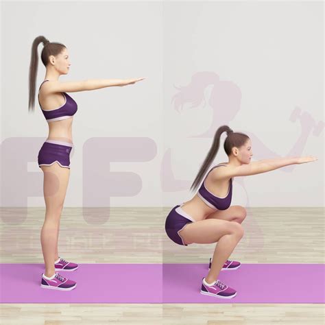 Bodyweight squats, which is squatting using your own bodyweight as resistance, burn calories, strengthen your leg muscles, and tone your thighs. Pin on Fitness Tips