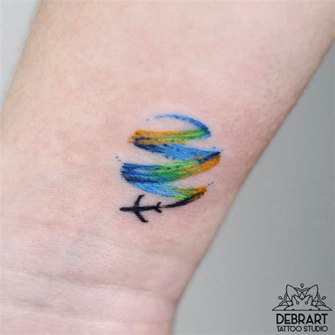 This quirky visual of the earth and a compass is a unique one. 60+ Small Tattoos Every Girl Dreams About Getting ...