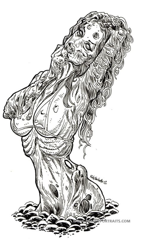 Our free coloring pages for adults and kids, range from star wars to mickey mouse. Zombie Pin Up Girl Emerges from Stony Ground