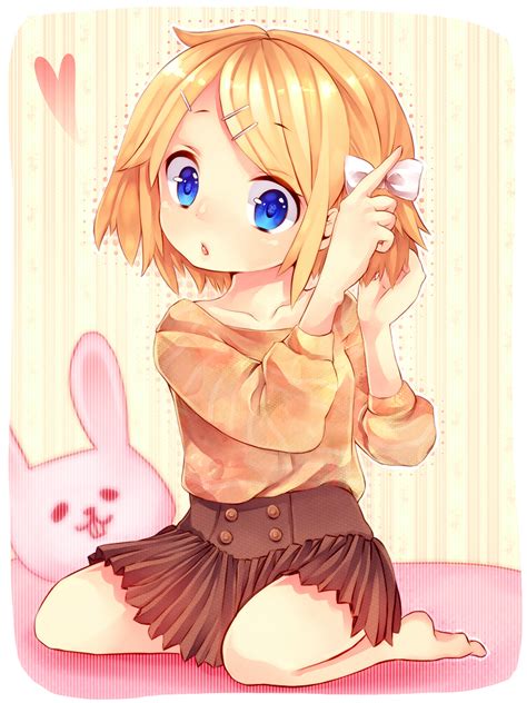 The power of cute anime girls is their cuteness, so if you want to be cute, you must express cuteness whether you are annoyed or happy! Kagamine Rin/#1040756 - Zerochan